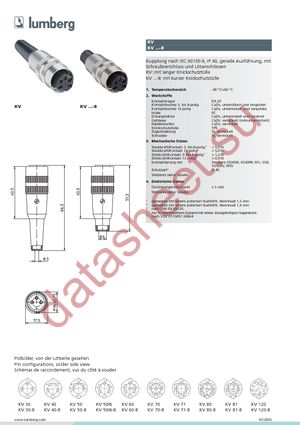 KV 71 datasheet  